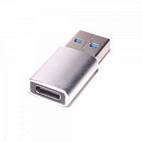 Переходник PALMEXX USB-C(f) - USB3.0(m) / серебро