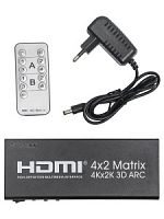 Матрица PALMEXX 4HDMI*2HDMI ARC 4Kx2K/30Hz (2160P, HDMI 1.4b)