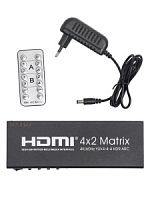 Матрица PALMEXX 4HDMI*2HDMI 4K/60Hz YUV 4:4:4 HDR ARC (2160P, 3D, HDMI V2.0)