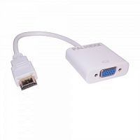 Адаптер PALMEXX ADP001 HDMI(m)-VGA(f), 1080p@60Hz, 0.15м, белый