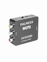 Конвертер PALMEXX ADP031 RCA(f)-HDMI(f), 720P/1080P, чёрный