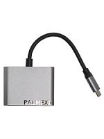 Хаб PALMEXX 2в1 USB-C to 2*HDMI /HUB-003