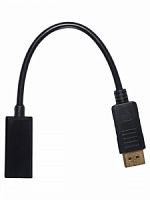 Адаптер PALMEXX ADP002 DP(m)-HDMI(f), 4K@30Hz, 0.15м, чёрный