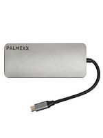 Хаб PALMEXX 9в1 USB-C to HDMI+VGA+2*USB3.0+USBC+CR+AUX+LAN /HUB-013