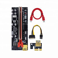 Райзер PALMEXX ver.009C PCI-E PCI Express Riser USB 3.0 - MOLEX+2*6PIN